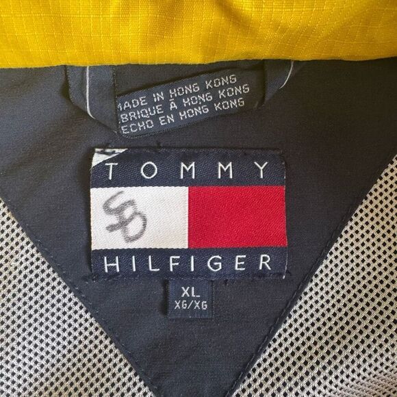 VTG 90’s Y2K Tommy Hilfiger Color Block Embroidered Windbreaker Jacket Size XL - Picture 9 of 9